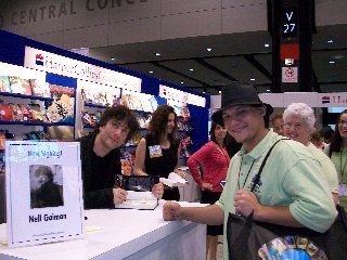 Adam with Neil Gaiman