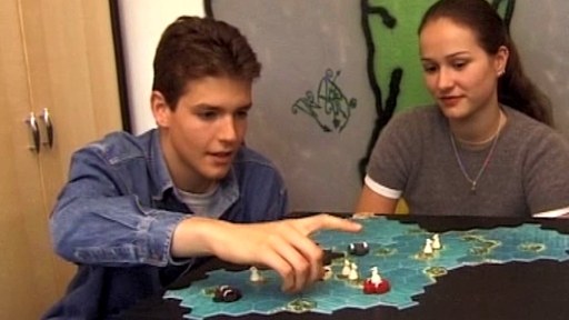playing a game