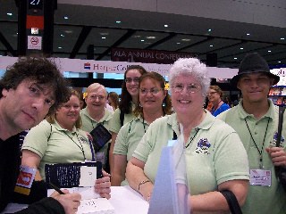 Staff with Neil Gaiman