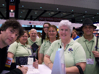 Staff with Neil Gaiman